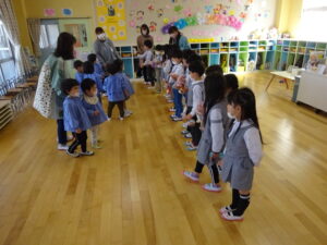 年長さんとのプレゼント交換